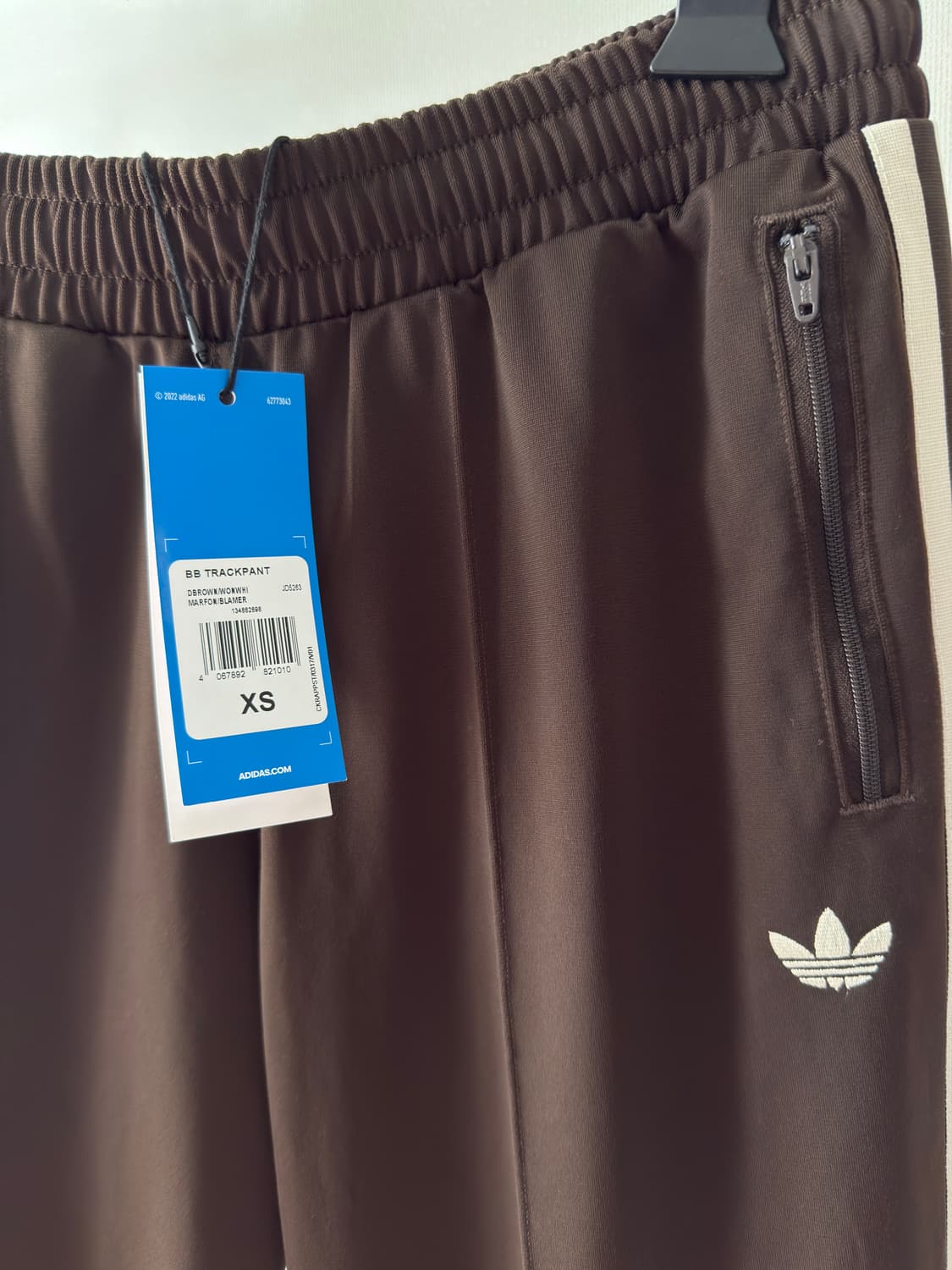 아디다스 공용 트랙 팬츠 / 다크브라운 / XS /JD5263 상품이미지3