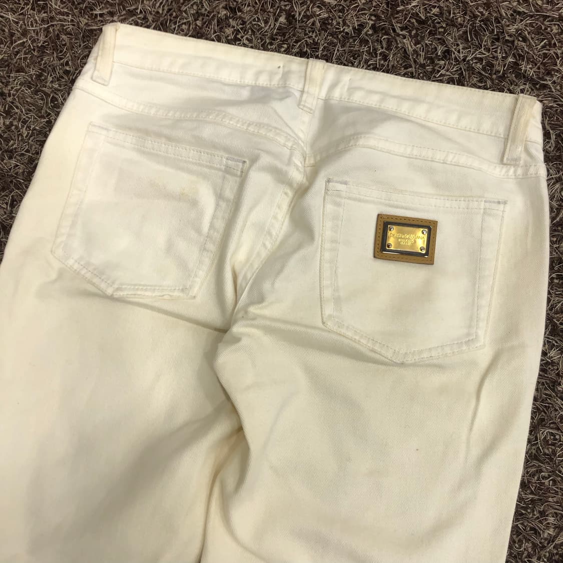 돌체엔가바나 여성 화이트 데님 팬츠 상품이미지6