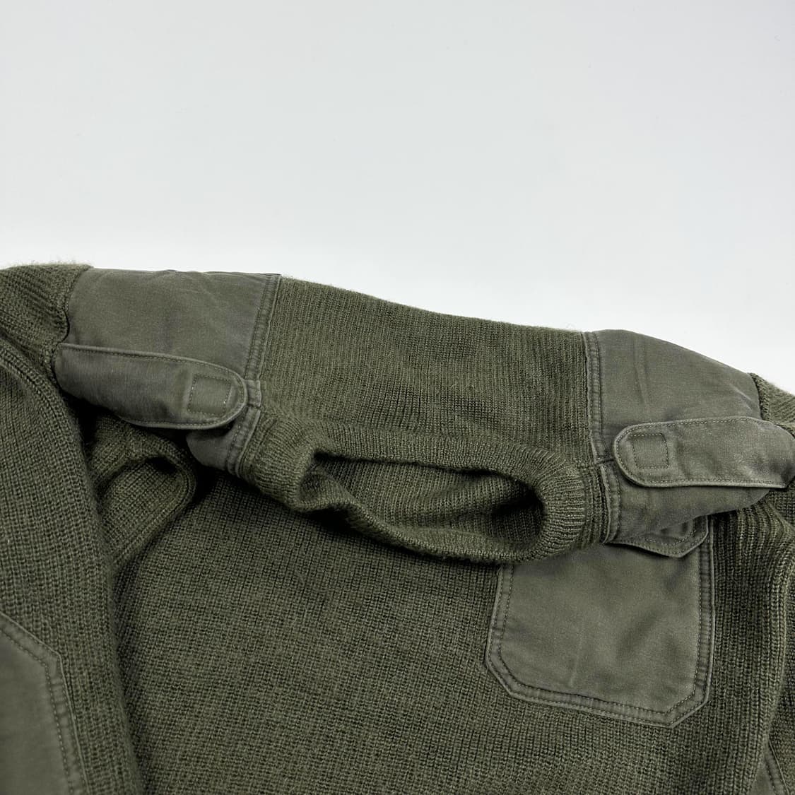Half ten 오리지널 독일군 코만도 니트 카키 50사이즈 상품이미지5