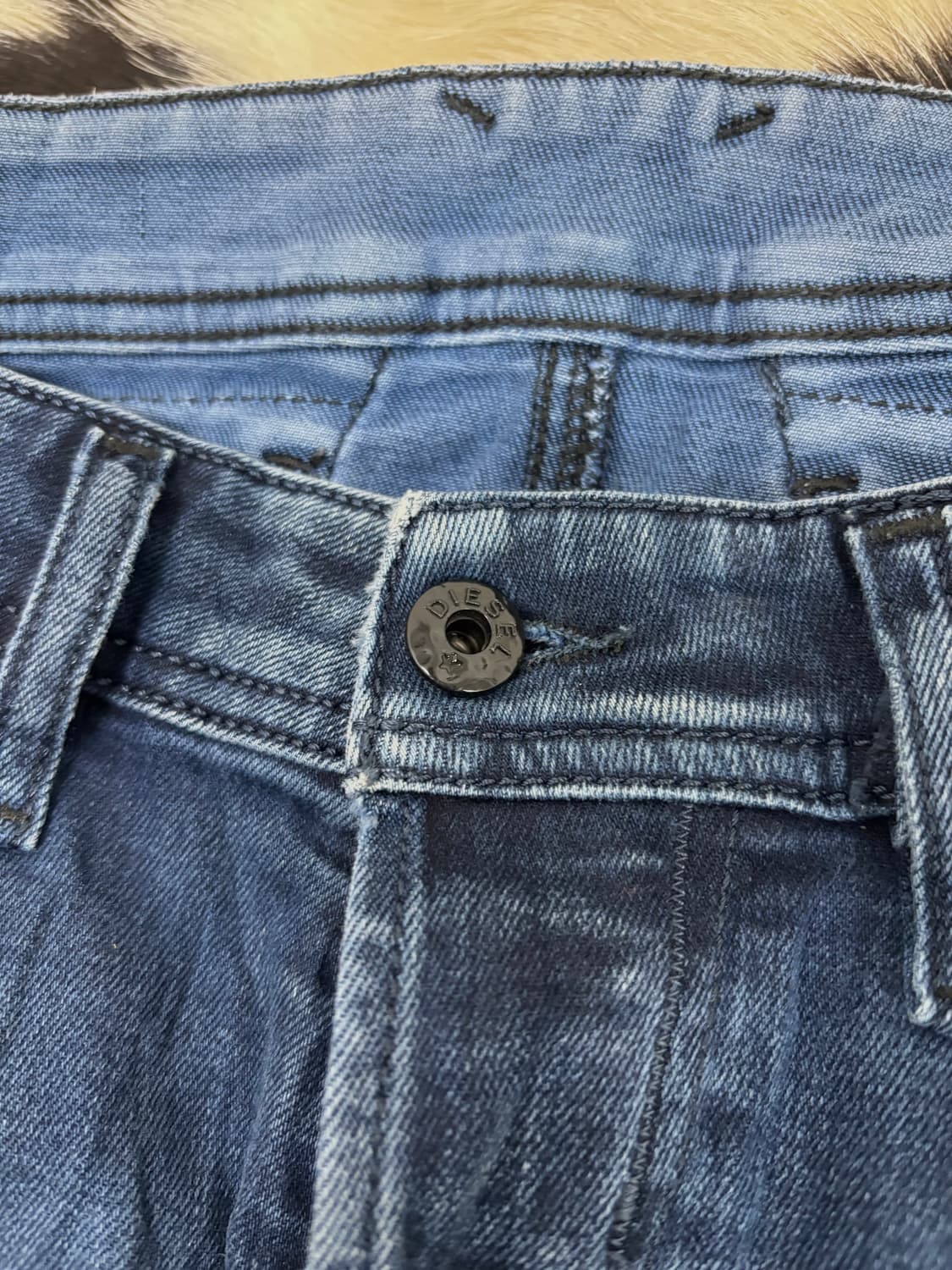 [Diesel]Blue Washed Biker Pants 상품이미지3