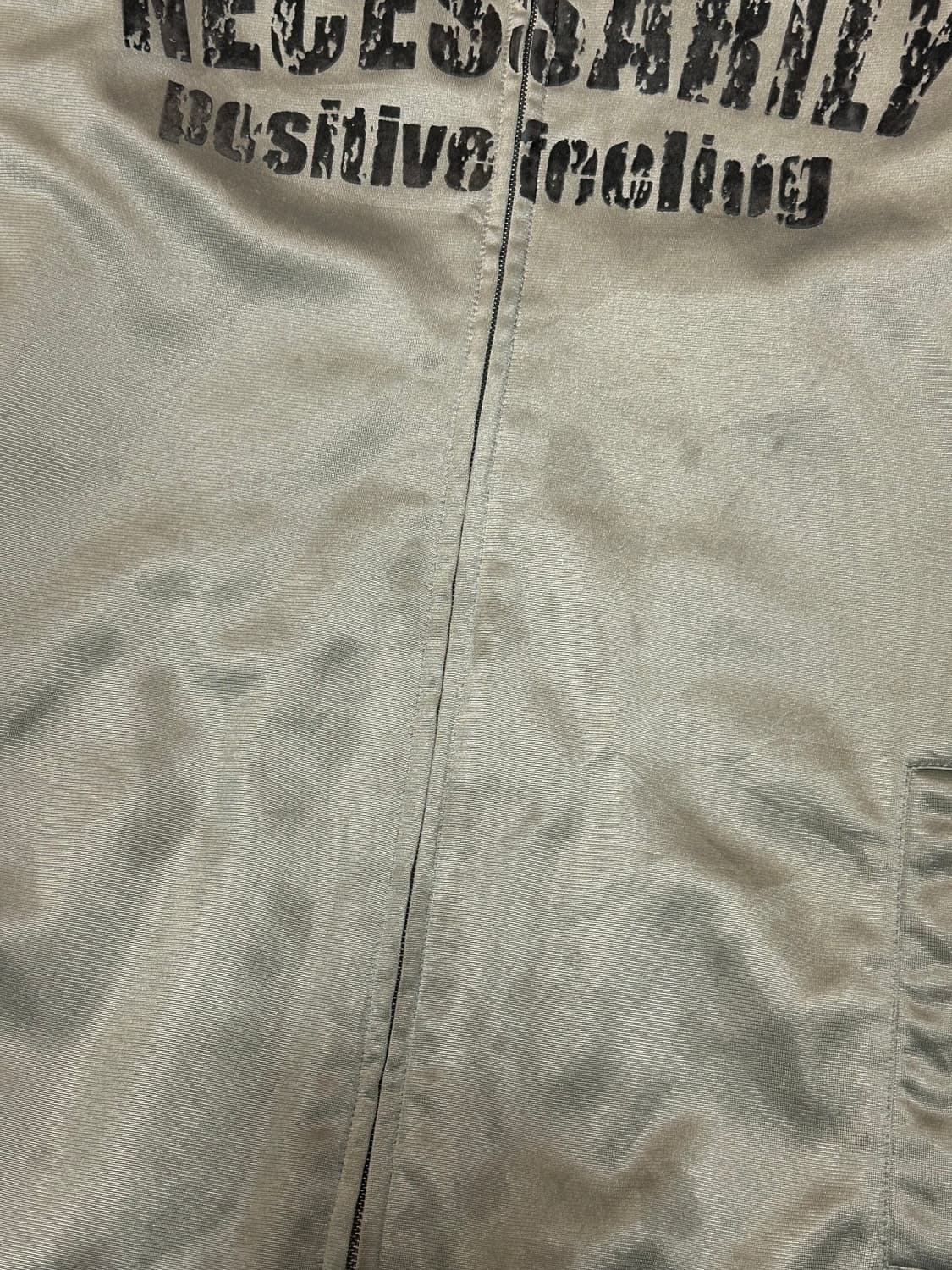 vintage khaki jersey zip-up 상품이미지2