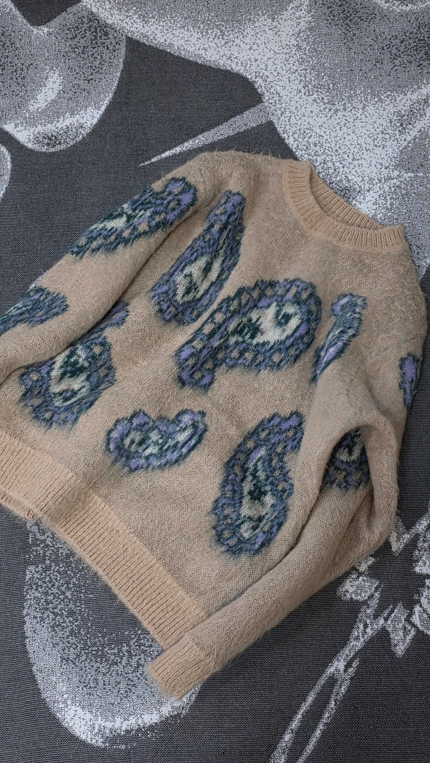 산드로 페이즐리 패턴 모헤어 혼방 스웨터 상품이미지1