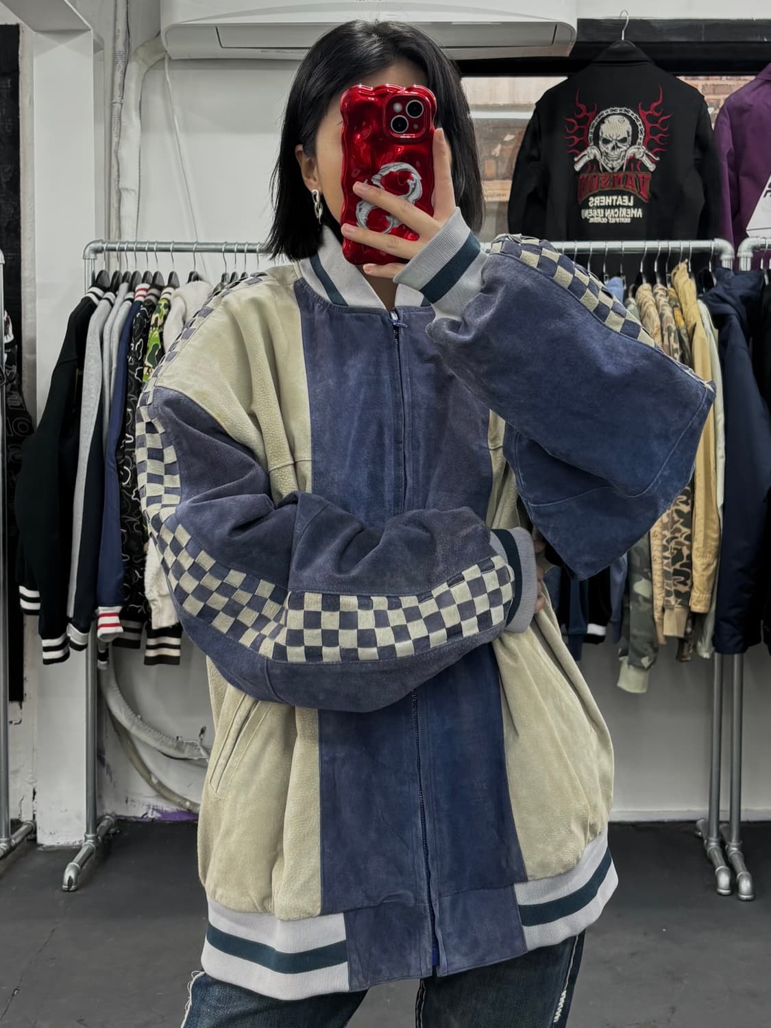 VTG 스웨이드 배색 자켓 상품이미지4