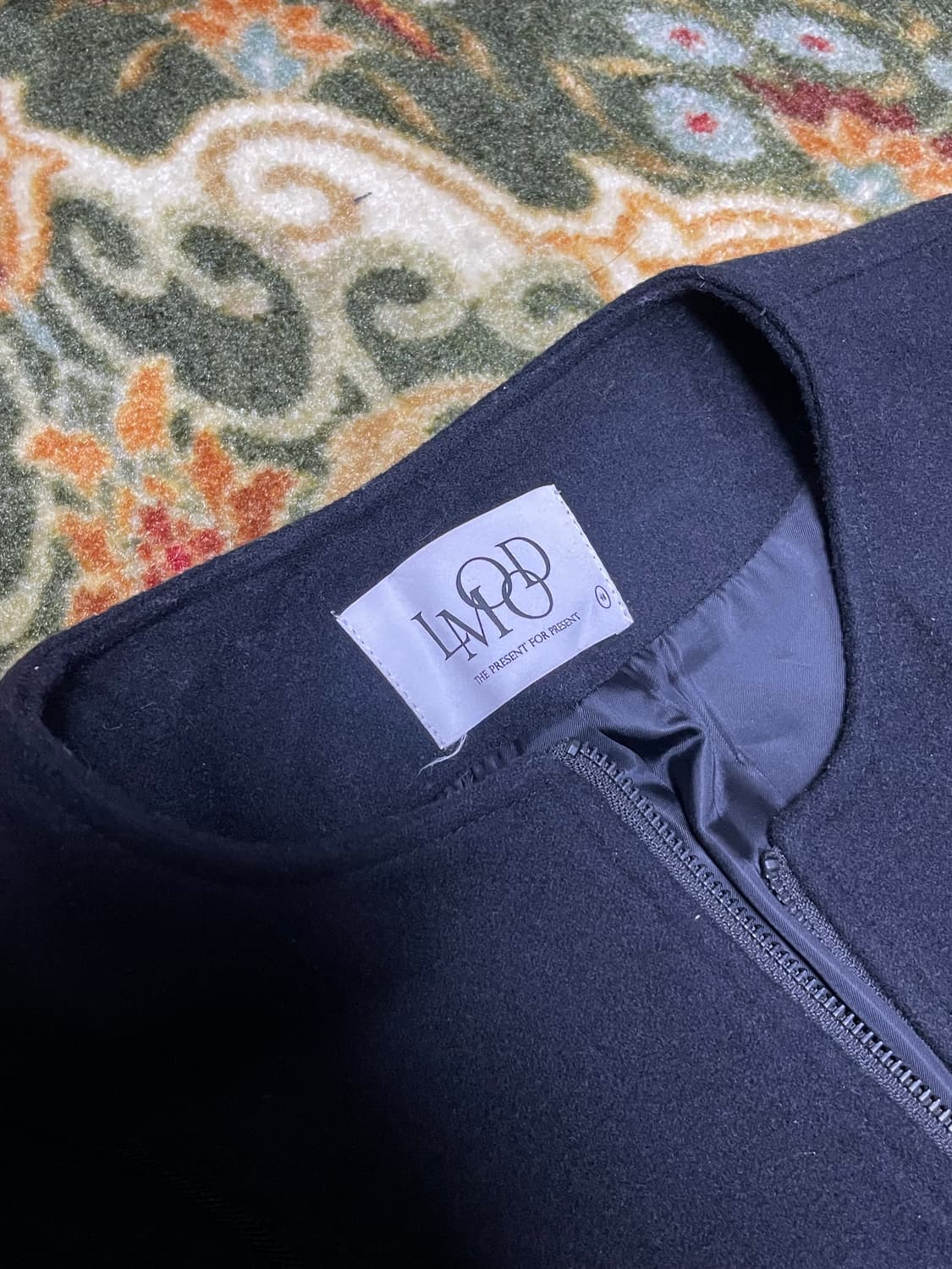 (48) 엘무드 코코보이 울 테일러드 자켓 블랙 상품이미지3