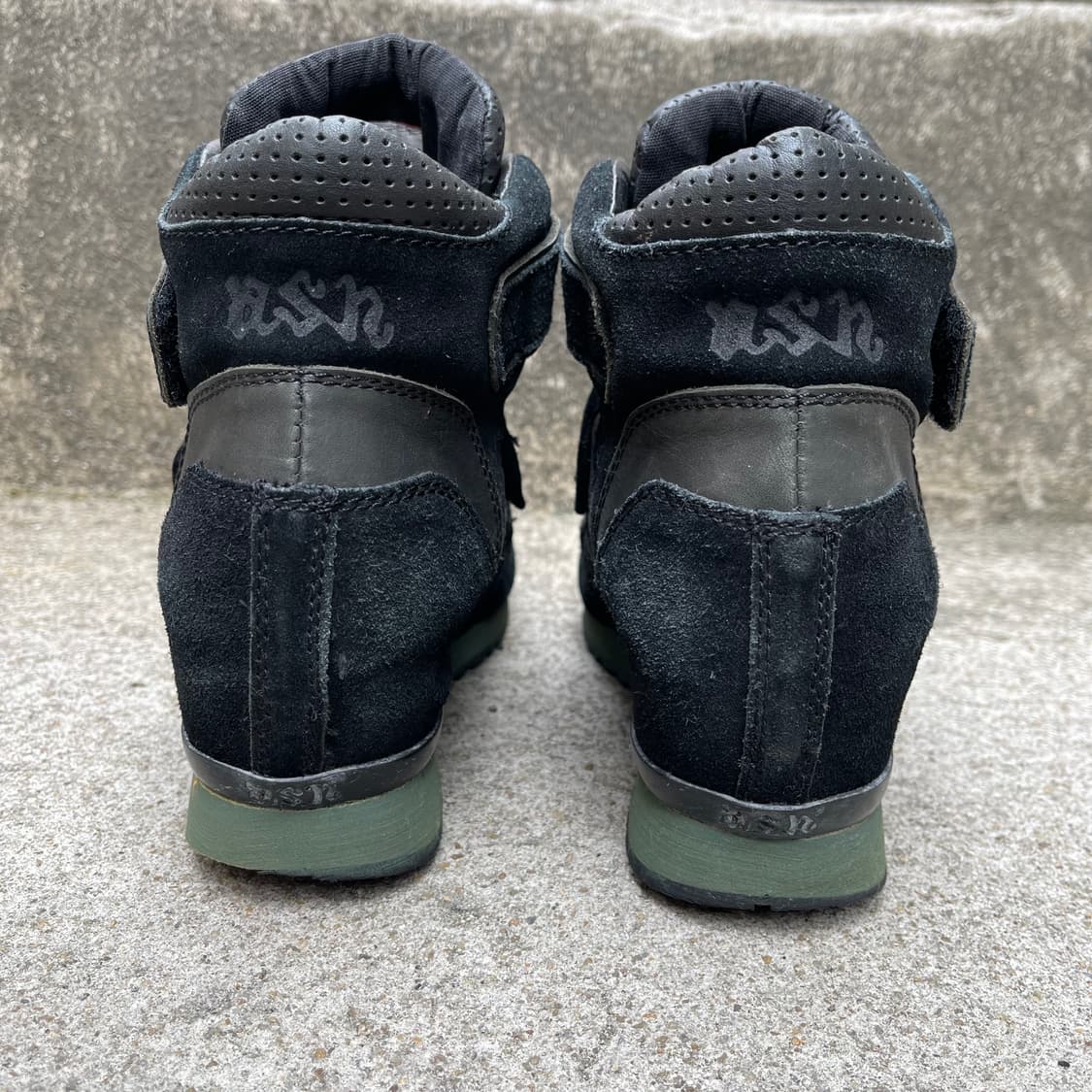 [39] ASH 가죽/스웨이드 웨지힐 스니커즈 (250) 상품이미지5