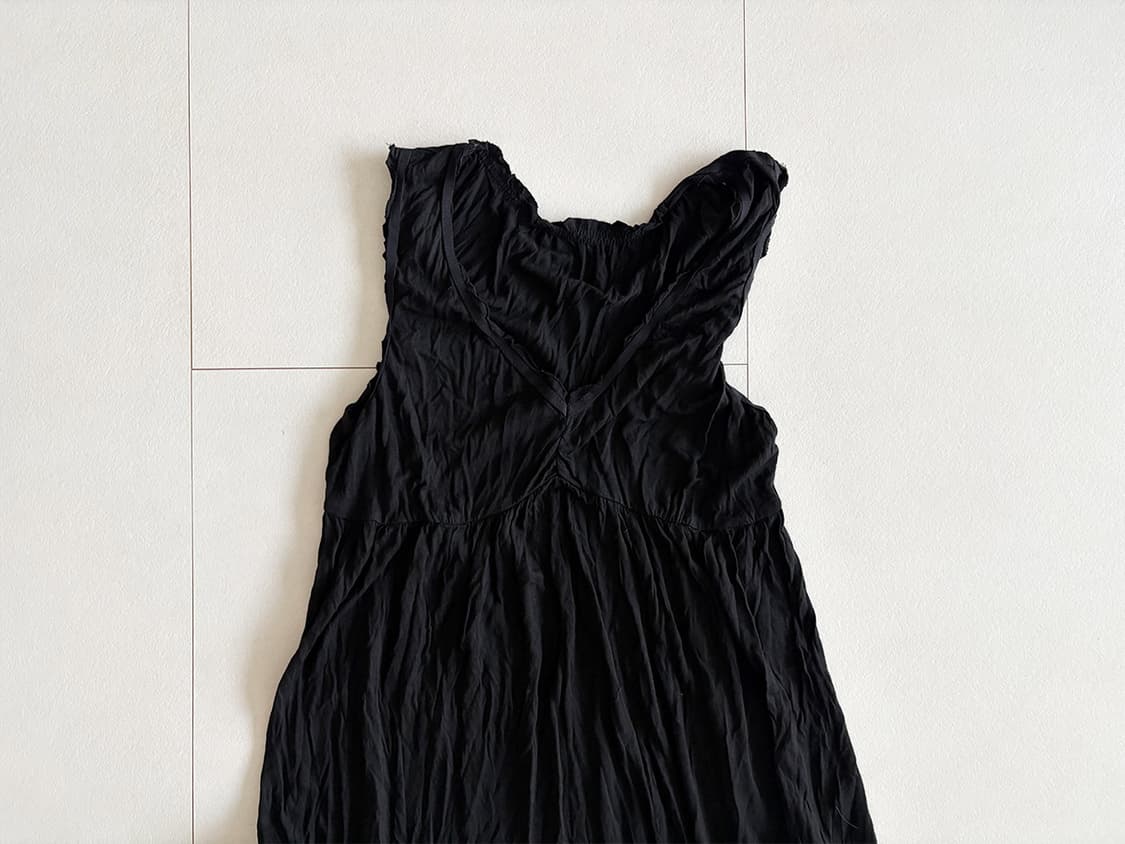 crinkle ruffle hem dress 상품이미지3