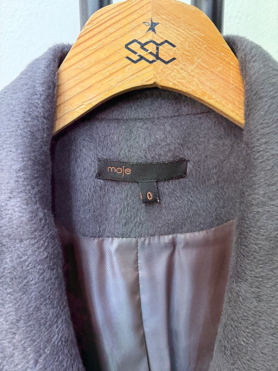 정품) maje 마쥬 루즈핏 앙고라 코트 0 상품이미지7