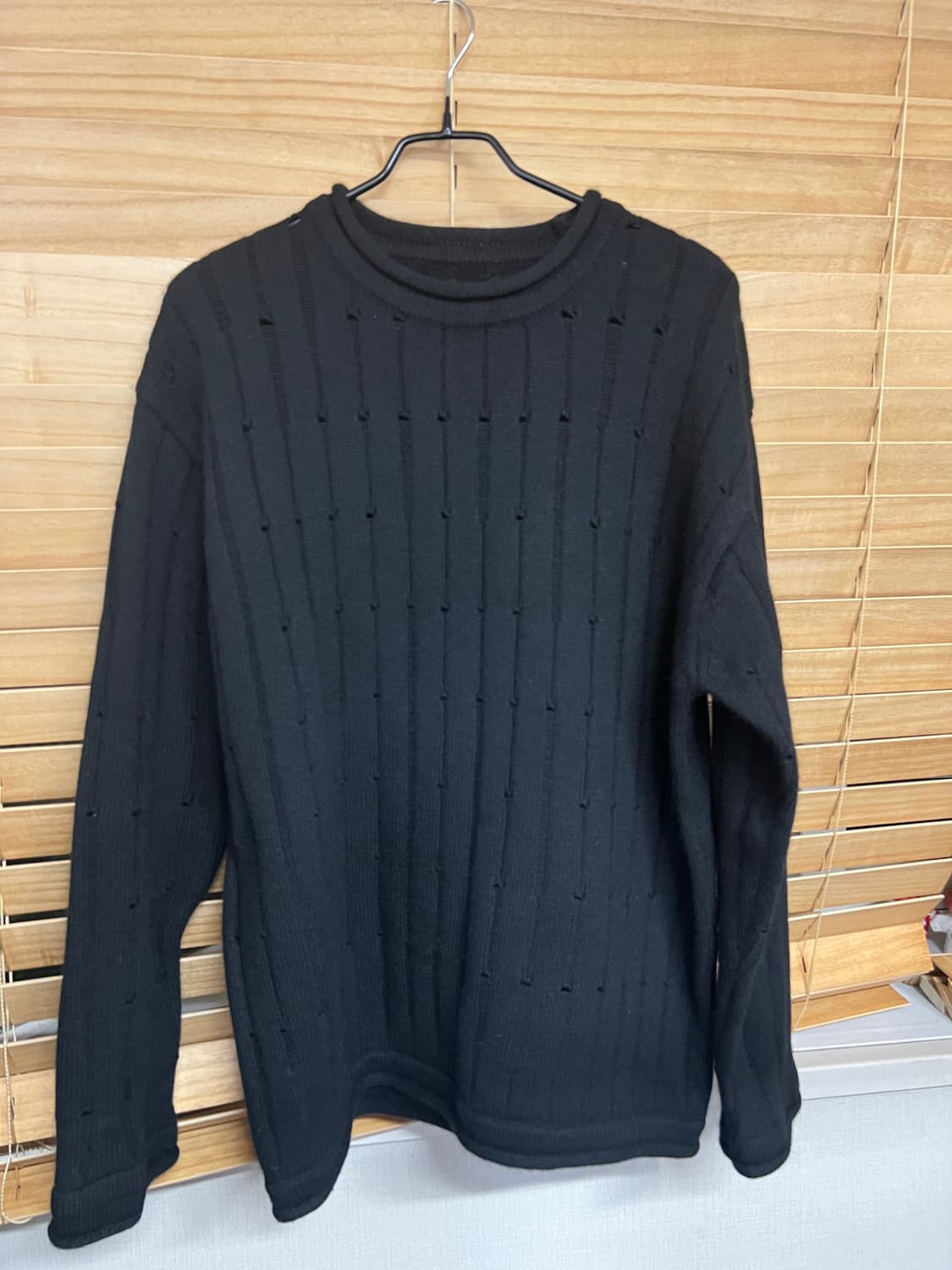 유스 데미지 크루넥 니트 M 상품이미지4