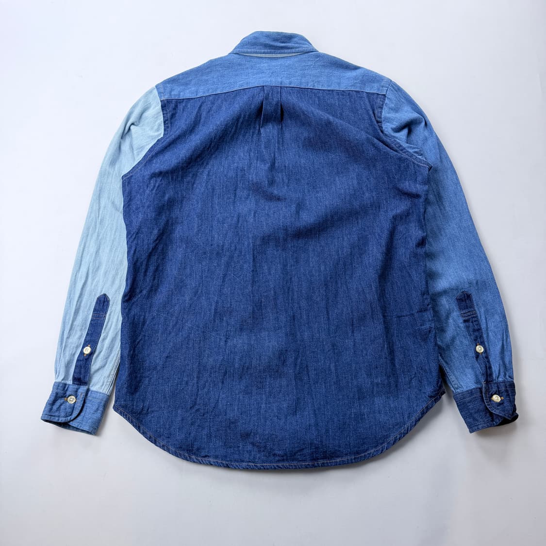 Orslow 오어슬로우 크레이지 데님 샴브레이 셔츠 상품이미지4