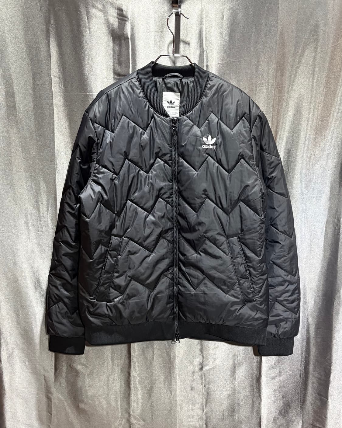 3XL 아디다스 파이어버드 퀼팅 블랙 블루종 상품이미지2