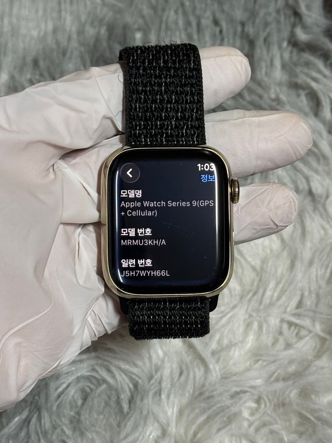 애플워치 9 스테인리스 골드 GPS+Cellular 45mm 상품이미지2