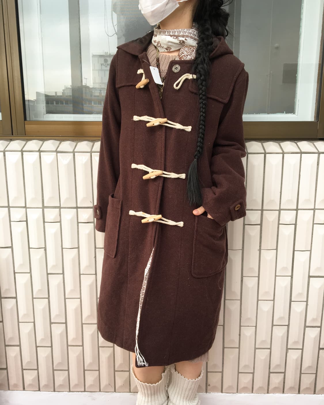 Duffle button hood coat 상품이미지6
