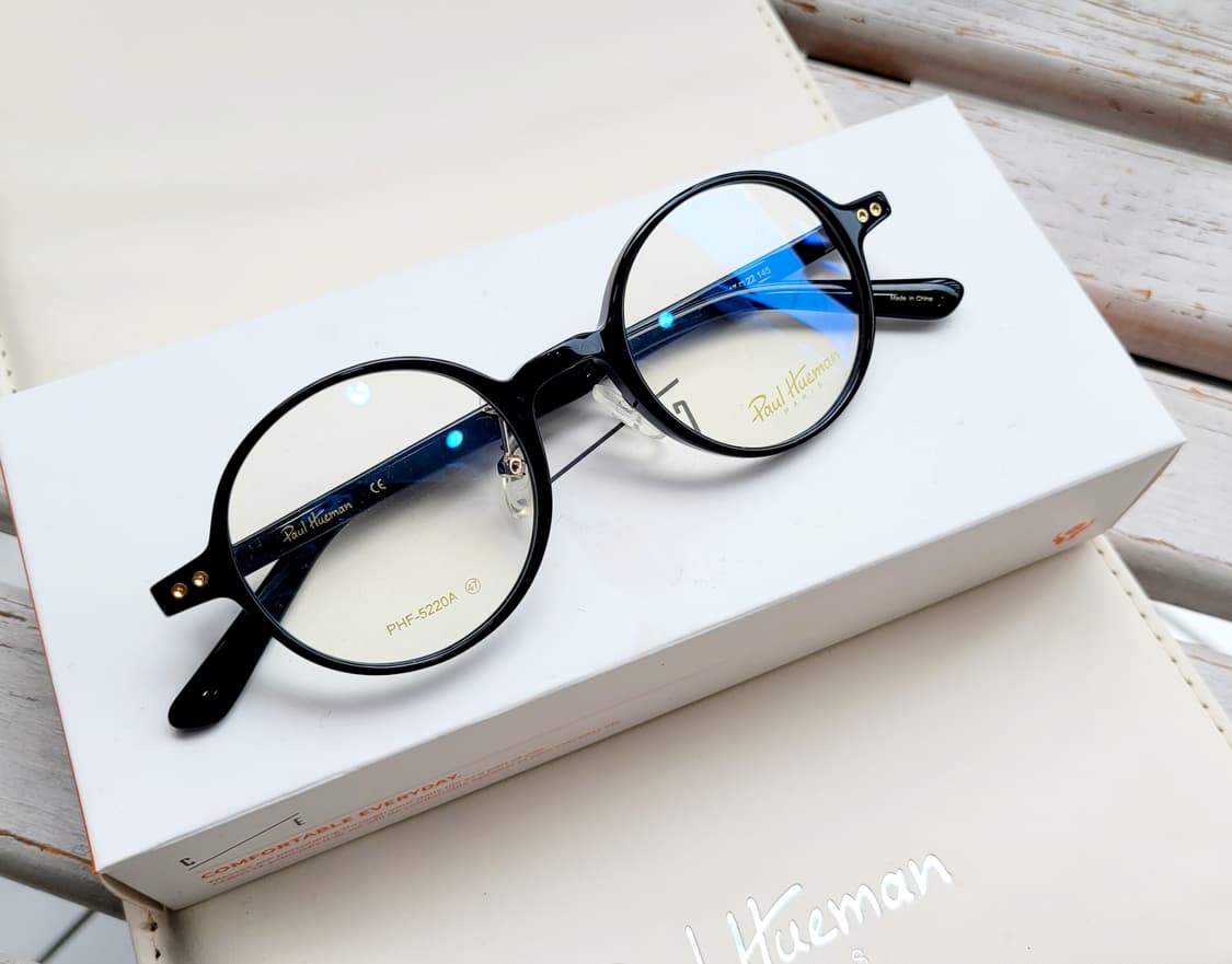폴휴먼 투명 블랙뿔테 안경 PHS-5220A(김구스탈) 상품이미지1