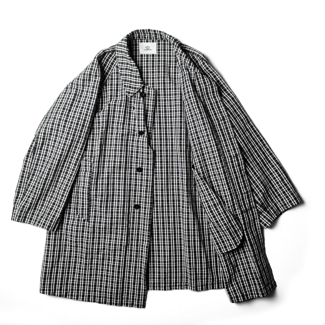 우티 망토 루즈 체크 코트 Manteau Luze 3사이즈 Outil 상품이미지7