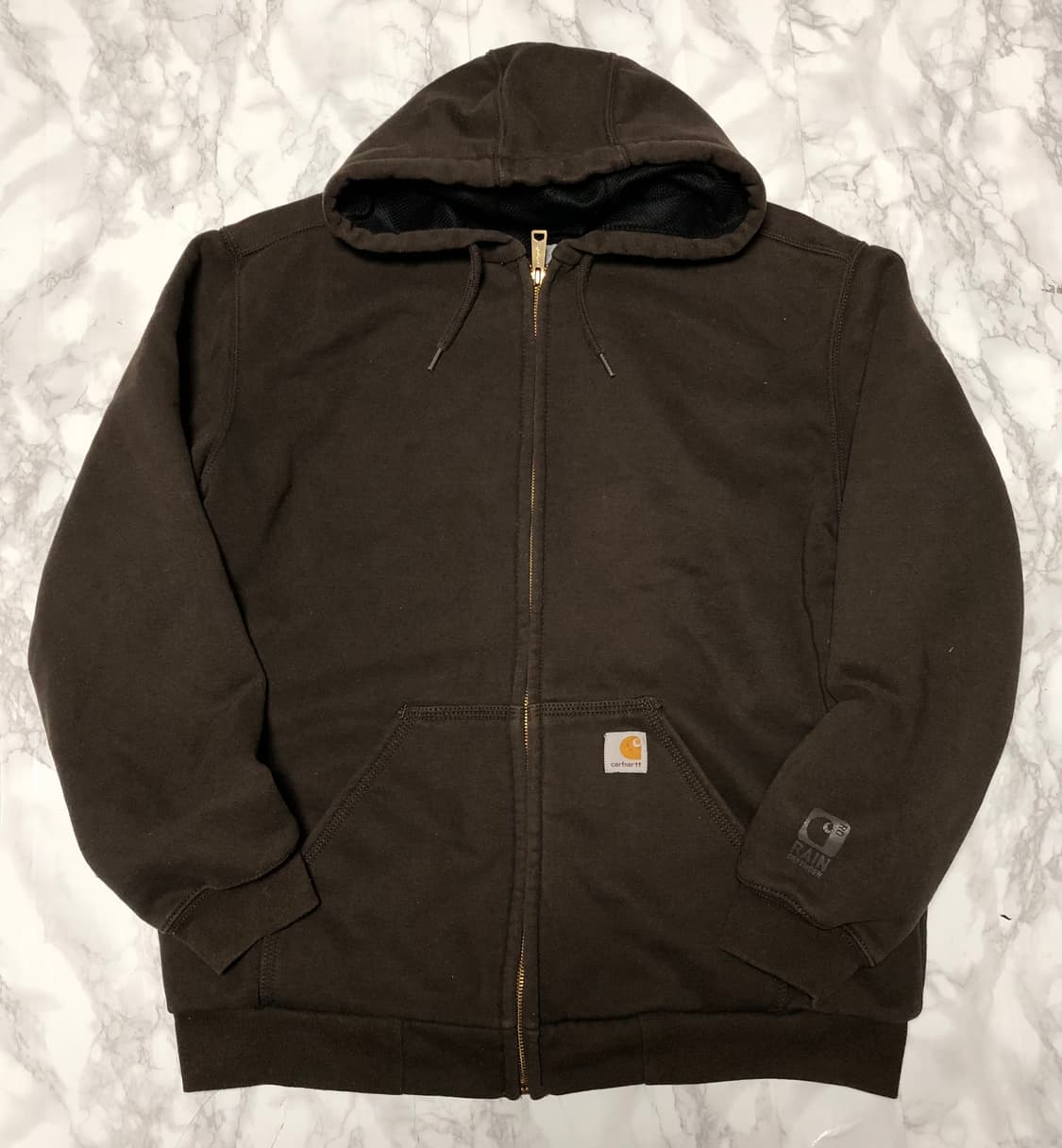 칼하트 써멀 후드 집업 자켓 상태굿 초코브라운 상품이미지1