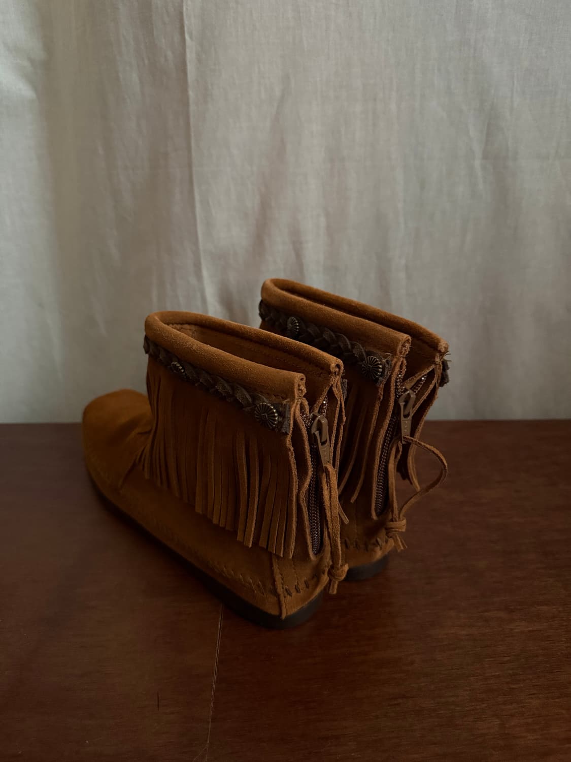 MINNETONKA   fringe suede boots 상품이미지6
