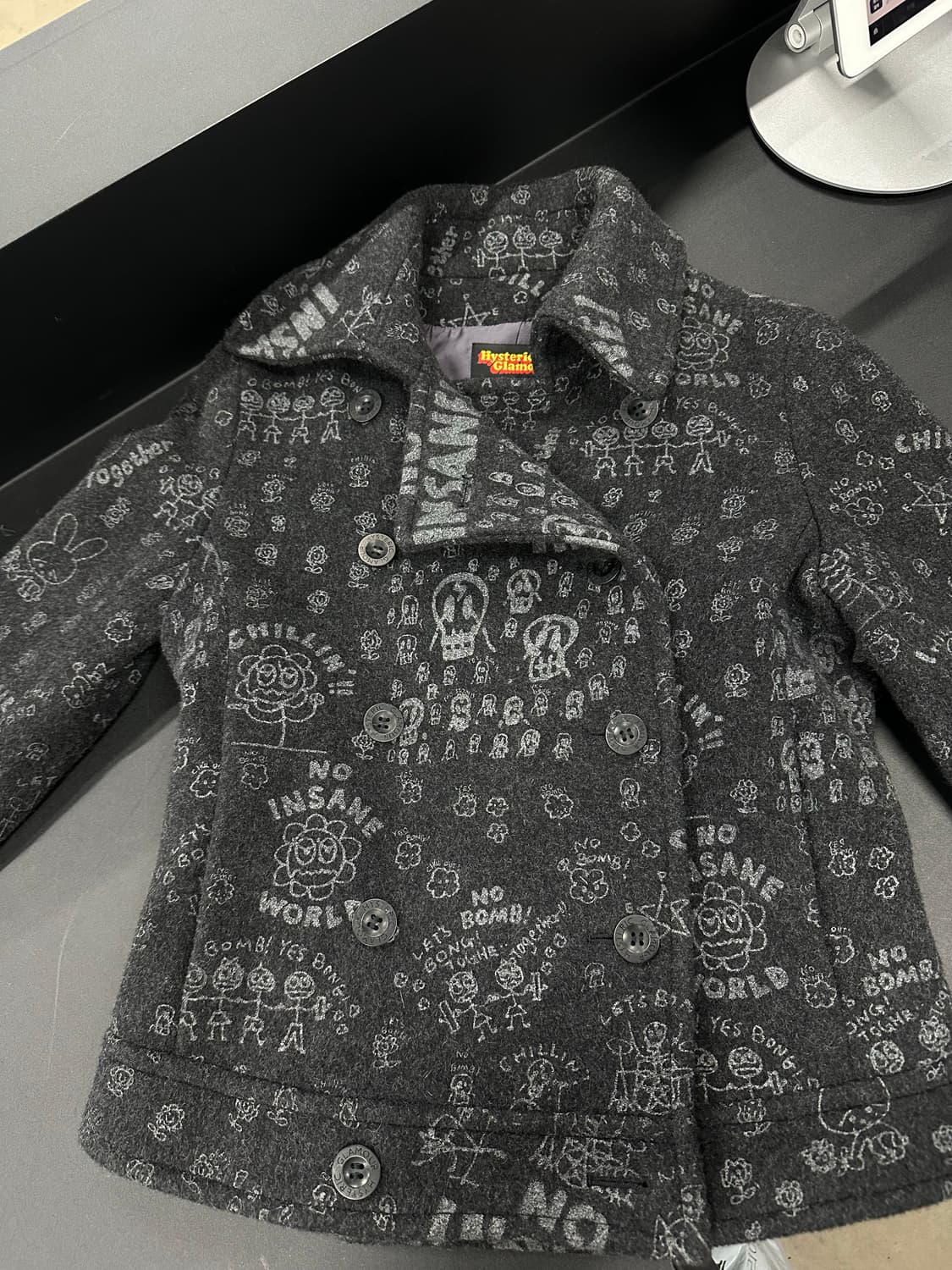 히스테릭글래머 스컬 숏 코트 상품이미지3