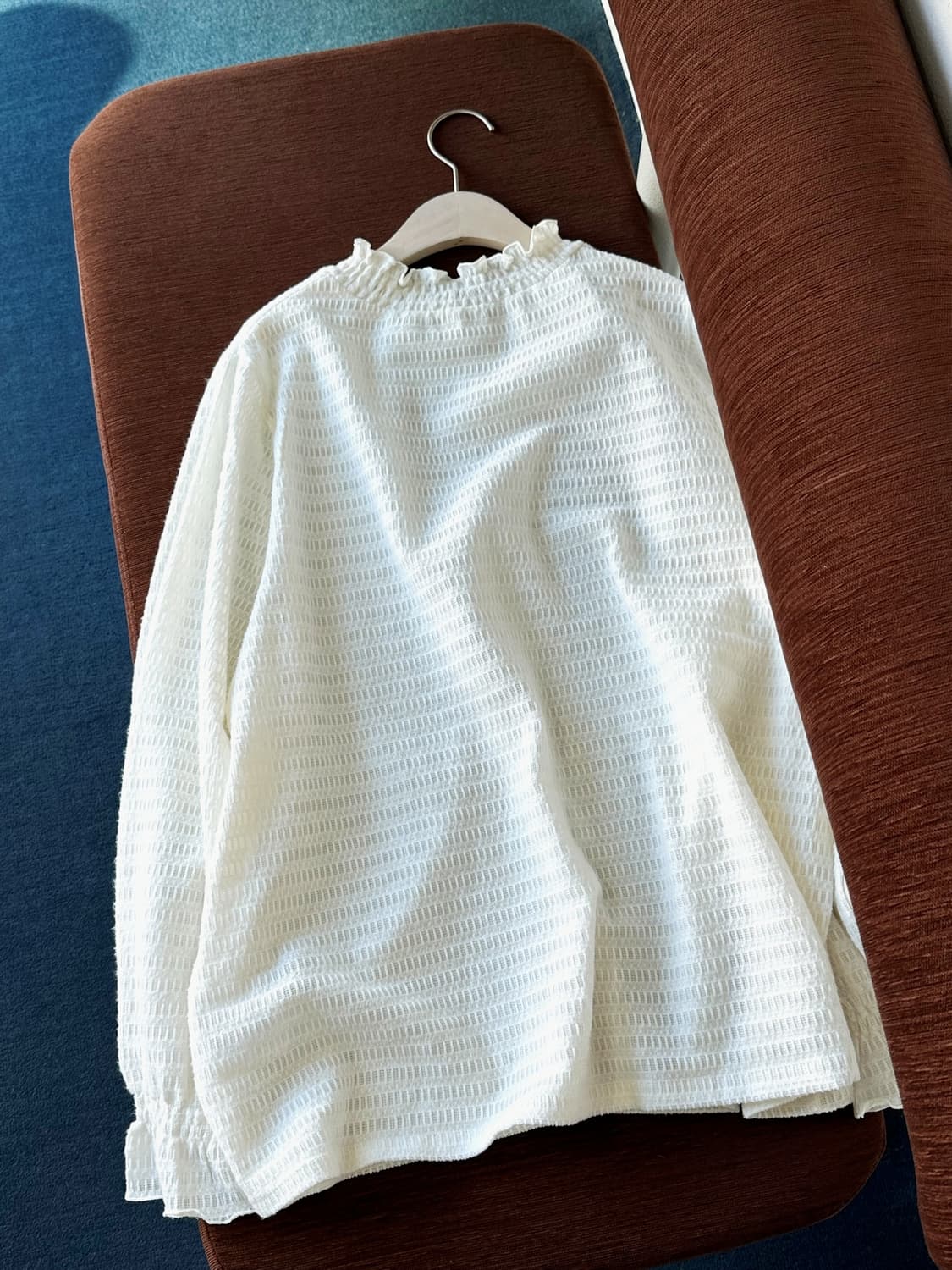 Shirred finish design stretched top 상품이미지5