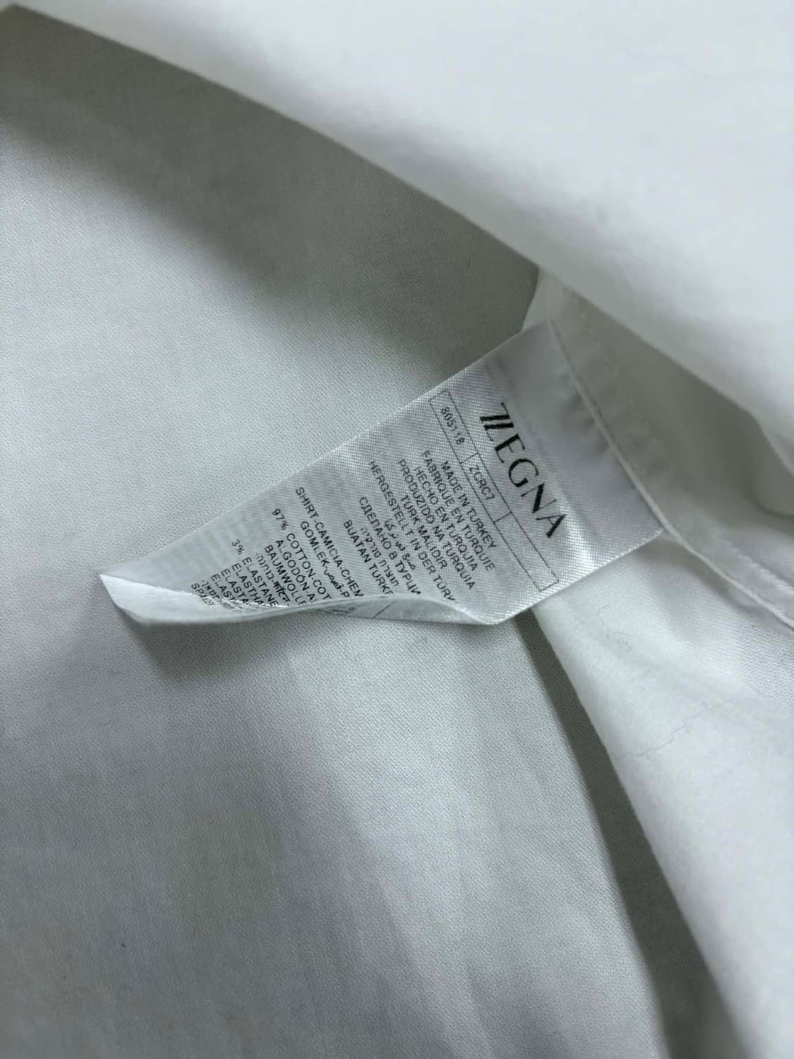 제냐 스트레치 화이트 셔츠 상품이미지5