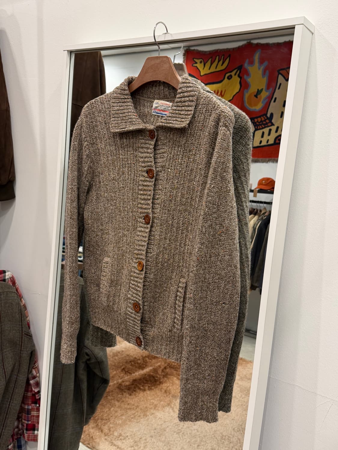 70s Pendleton 펜들턴 버진 울 카라 가디건 (USA) 상품이미지1