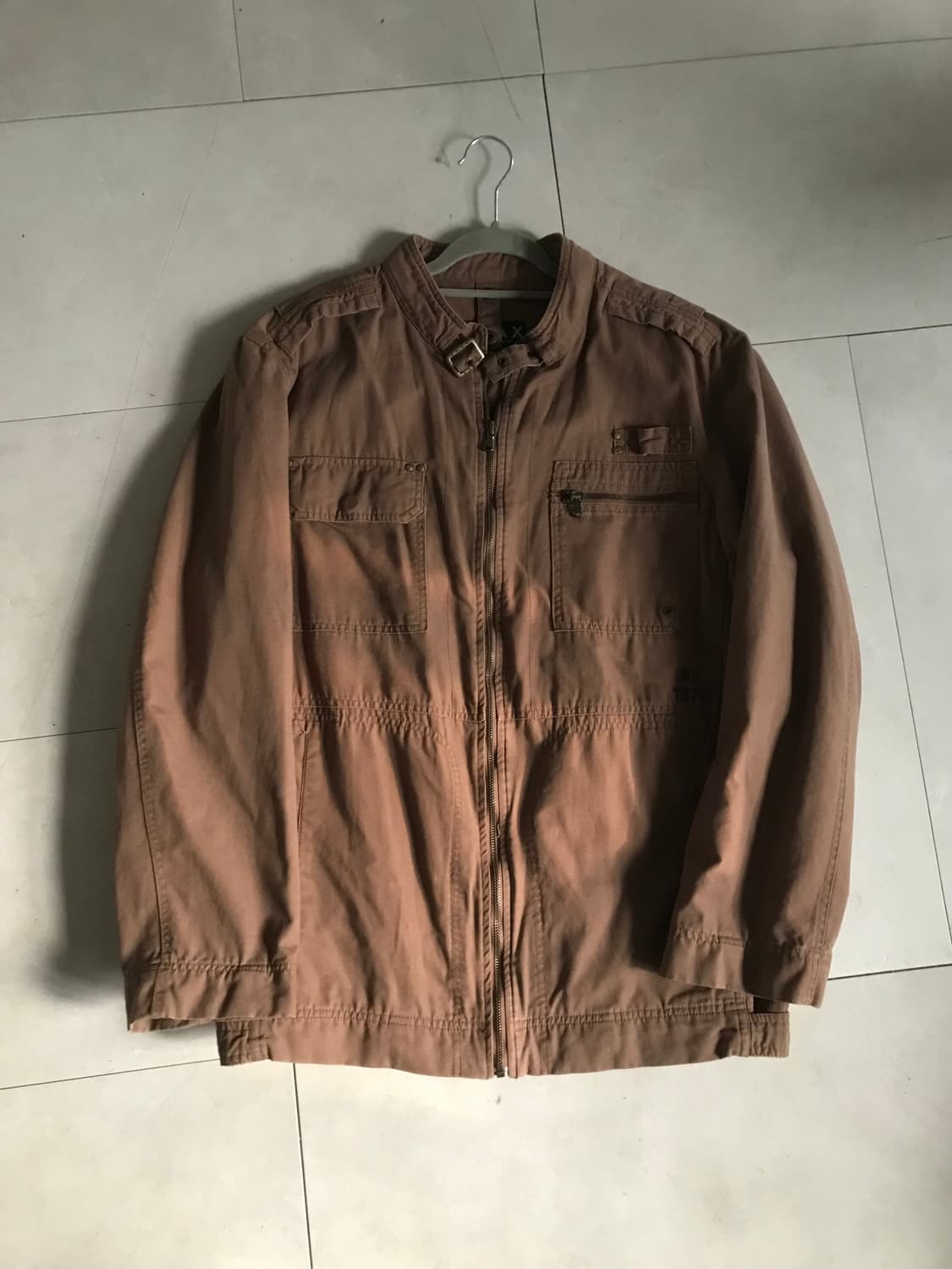 빈티지 브라운 넥버클 자켓 상품이미지9