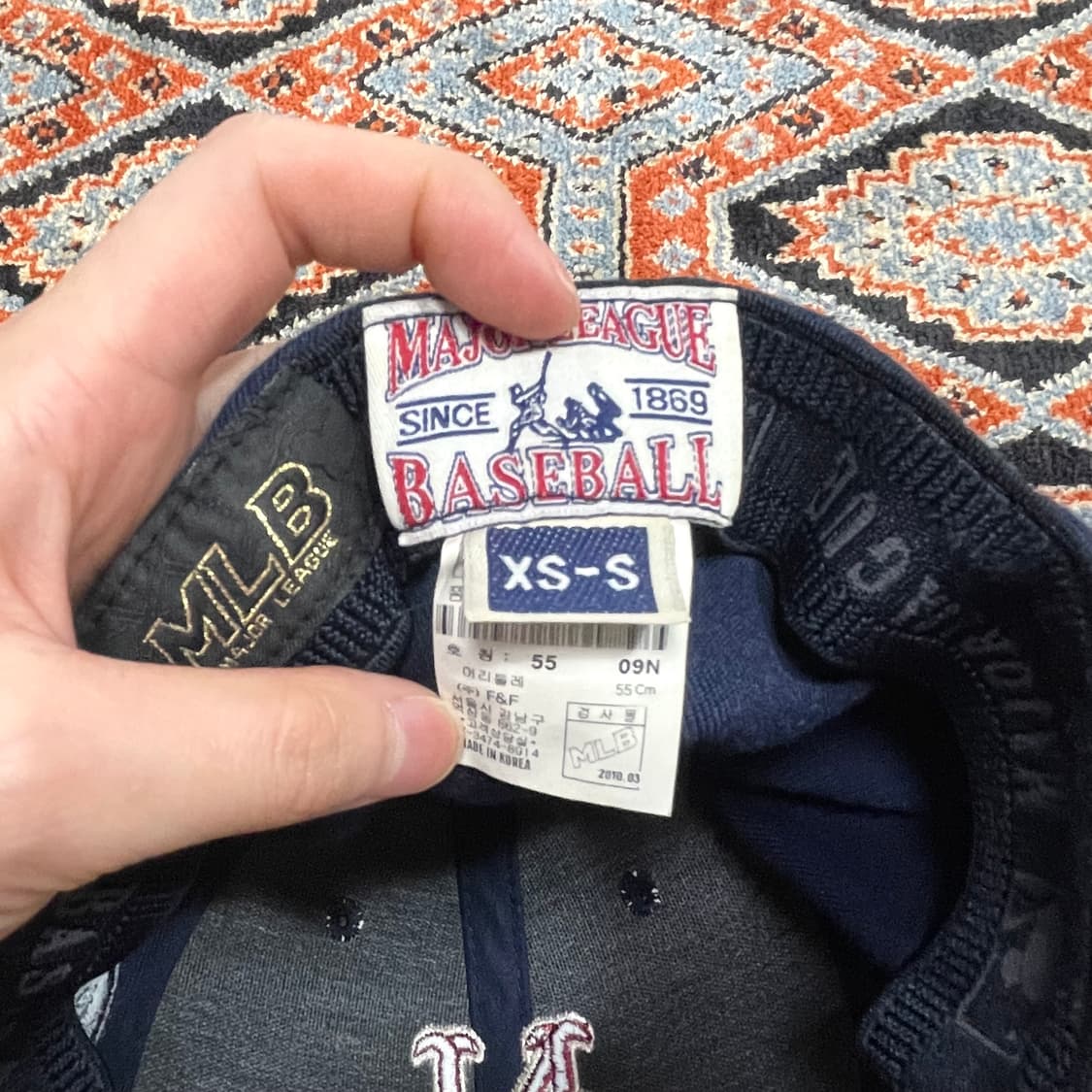 MLB 메츠 네이비 야구볼캡 호칭55 XS-S 상품이미지4