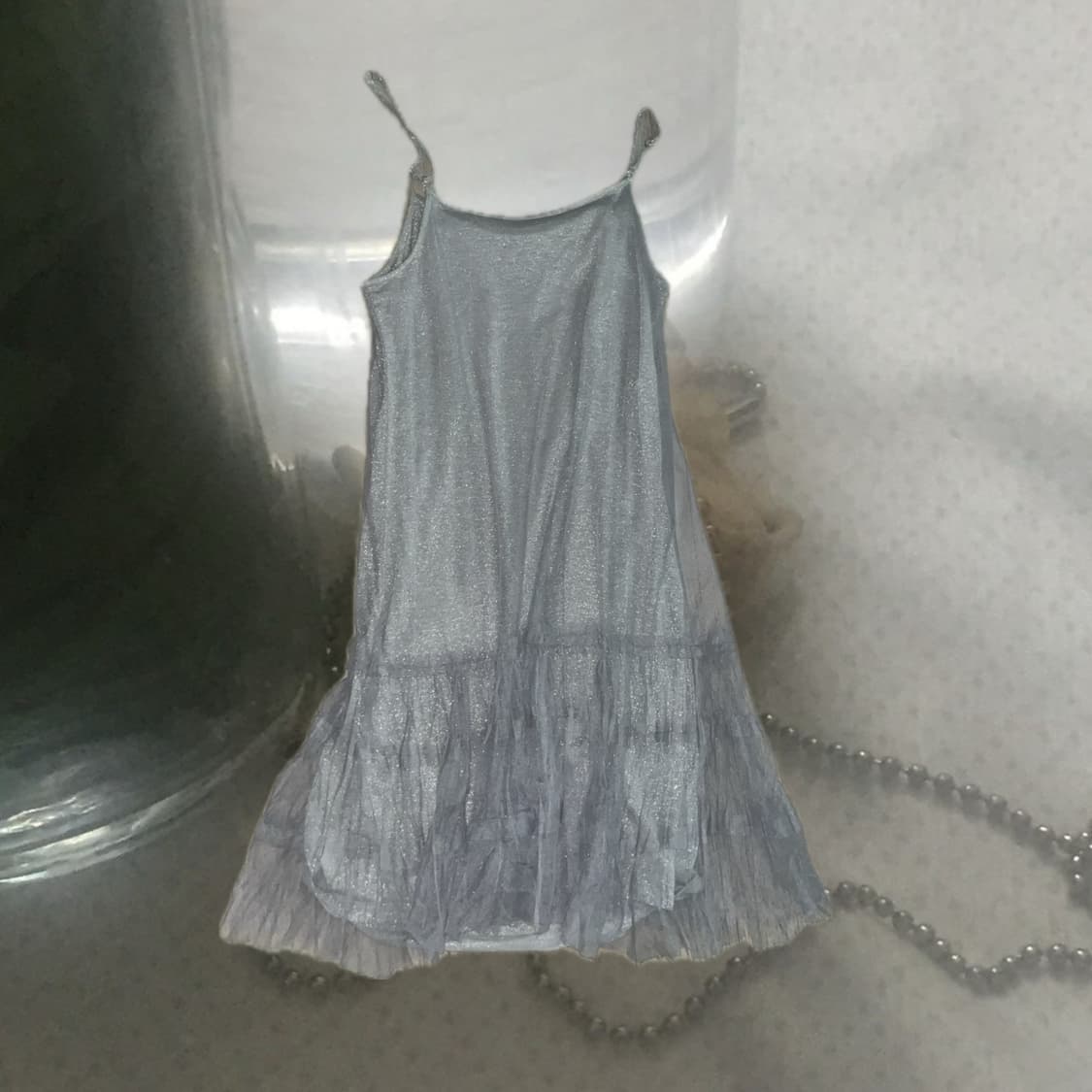 모리걸 빈티지 그레이 레이어드 샤 원피스 엔젤코어 상품이미지1