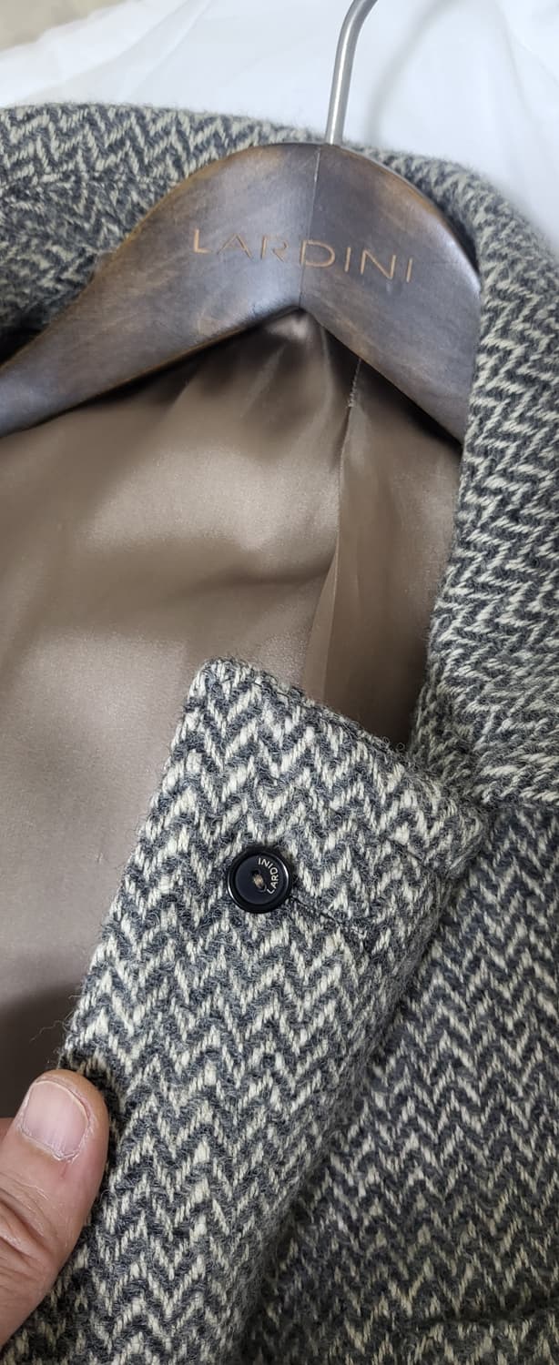 Lardini 헤링본 폴로 코트 상품이미지8