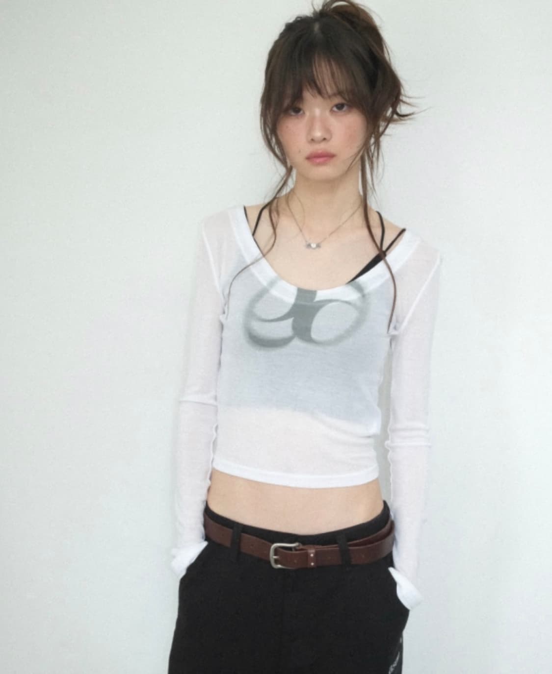 애즈온 see-through T 상품이미지3