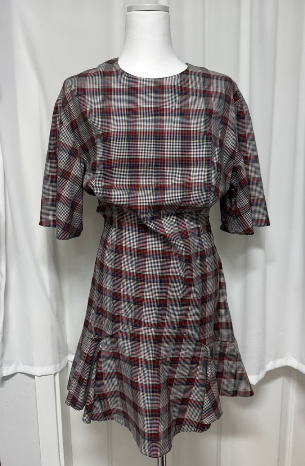 [새상품] 메종키츠네 체크 원피스 상품이미지2