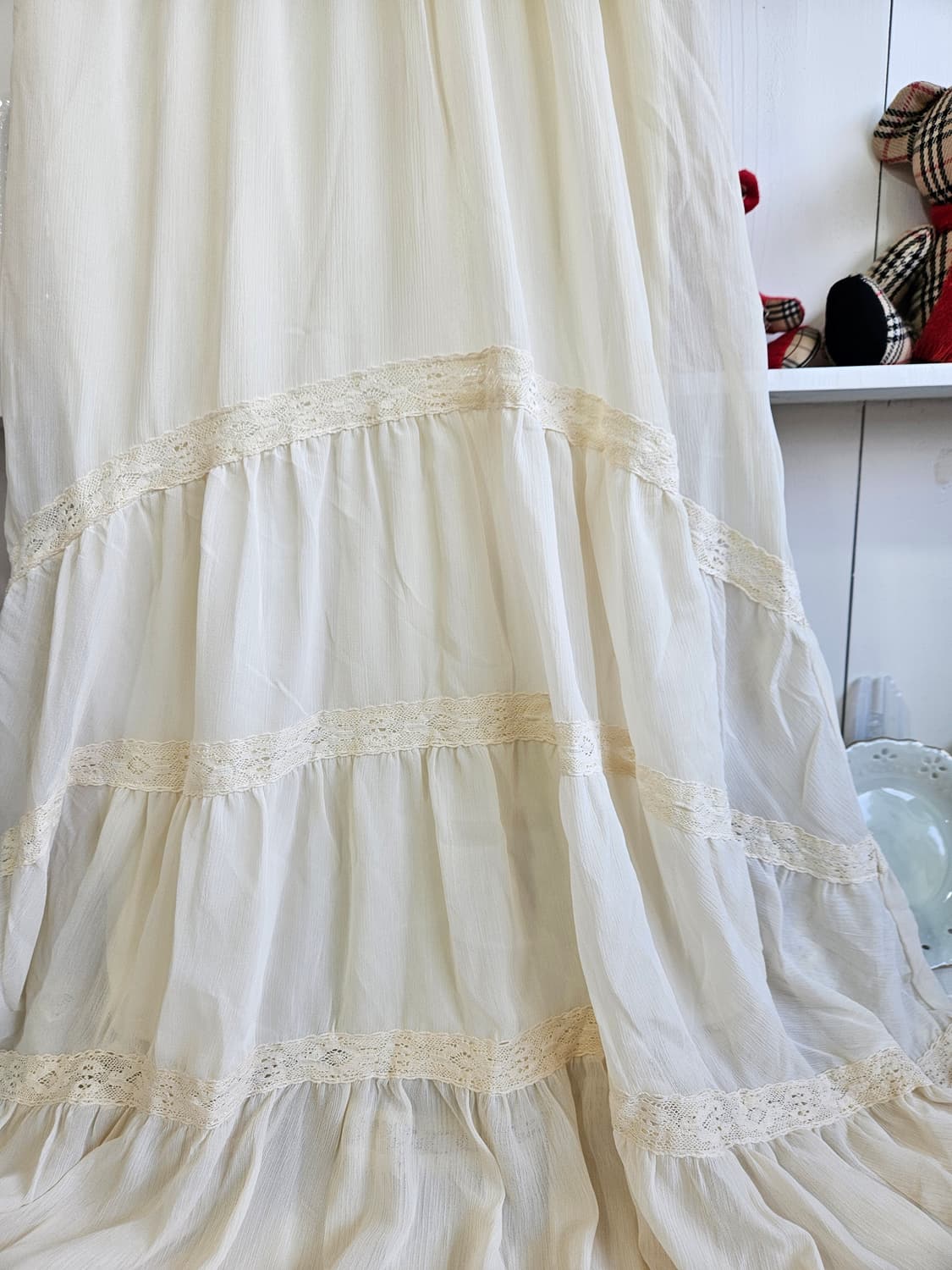 잉그니(INGNI) 레이스 티어드 롱원피스 상품이미지4