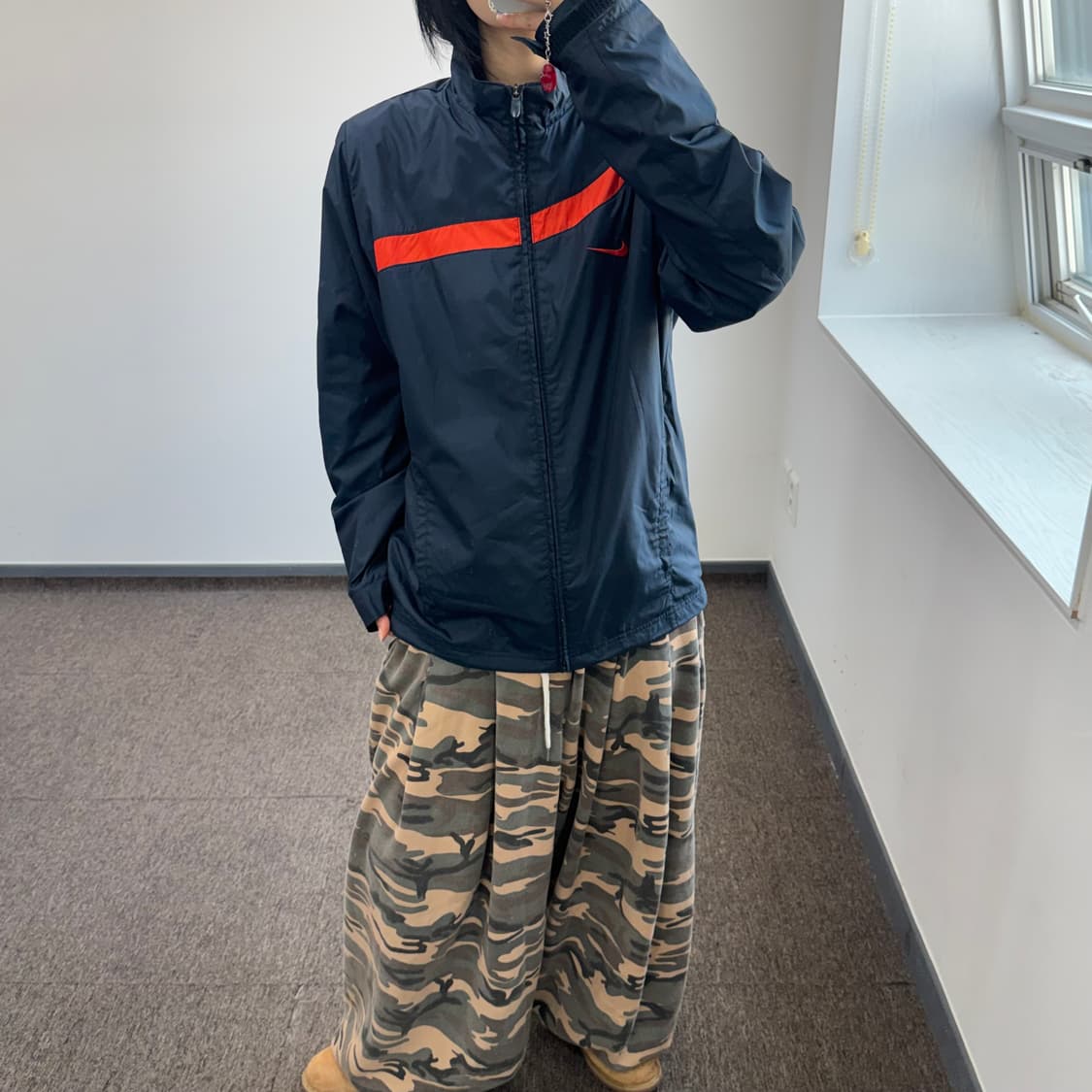 Nike 나이키 오렌지 네이비 바람막이 상품이미지1