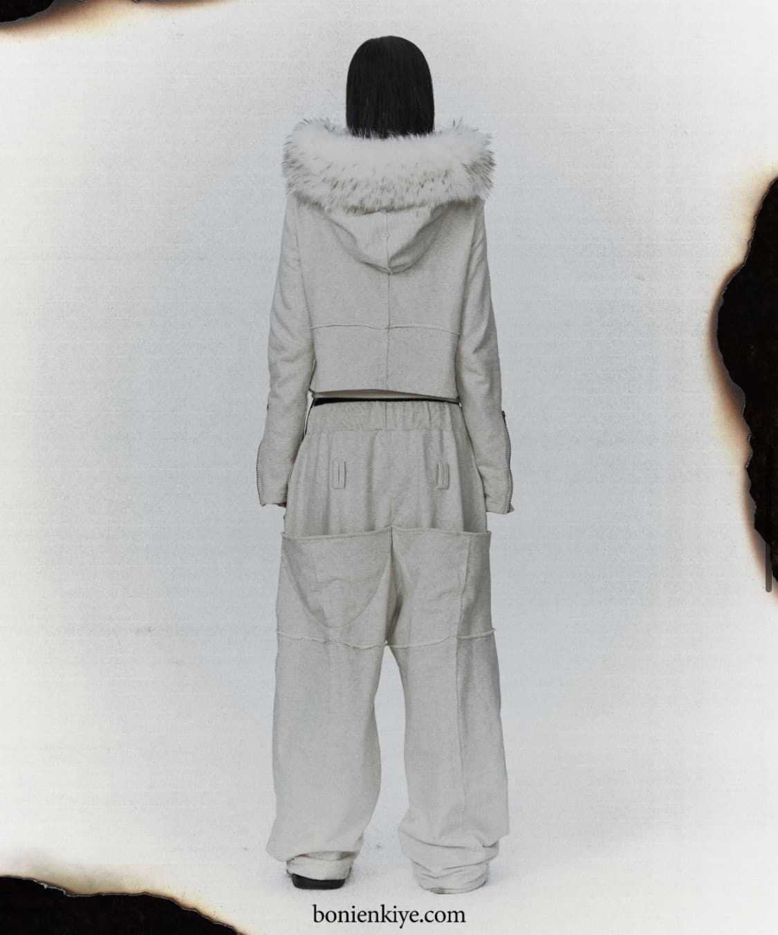 bonienkiye 퍼 후드 자켓 집업 3사이즈 보니앤키예 상품이미지6