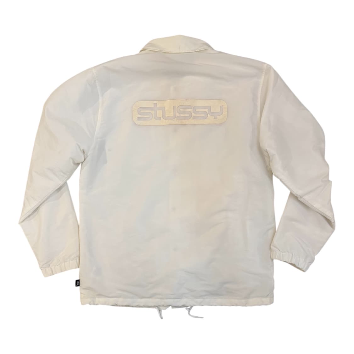 스투시 스펠아웃 나일론 코치자켓 화이트 상품이미지2