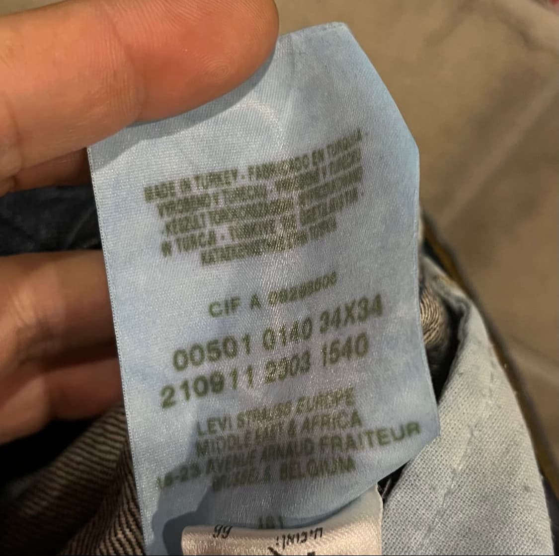 Levis 501 워싱진 상품이미지6