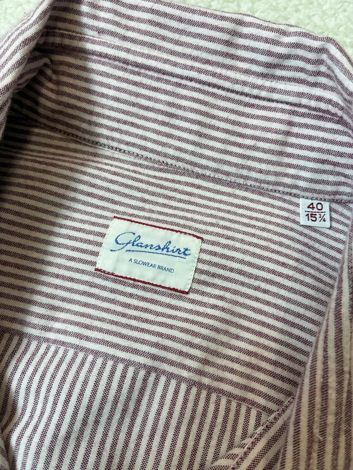 슬로웨어 글랜셔츠 Glanshirt 스트라이프 셔츠 PN6929 상품이미지6