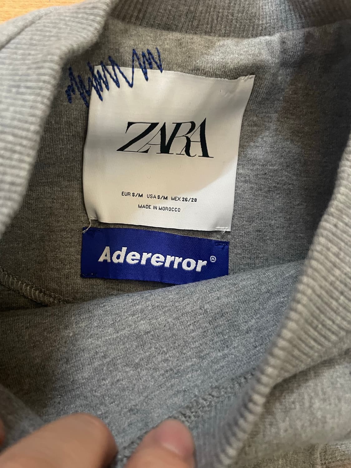 아더에러 자라 오버사이즈 스웨트셔츠 그레이 팝니다 상품이미지5