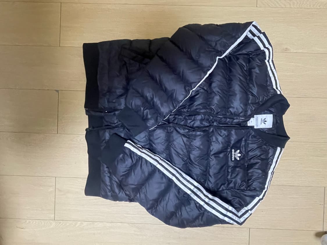 아디다스 오리지널스 삼선 덕다운 블랙 패딩 자켓 XL 상품이미지5