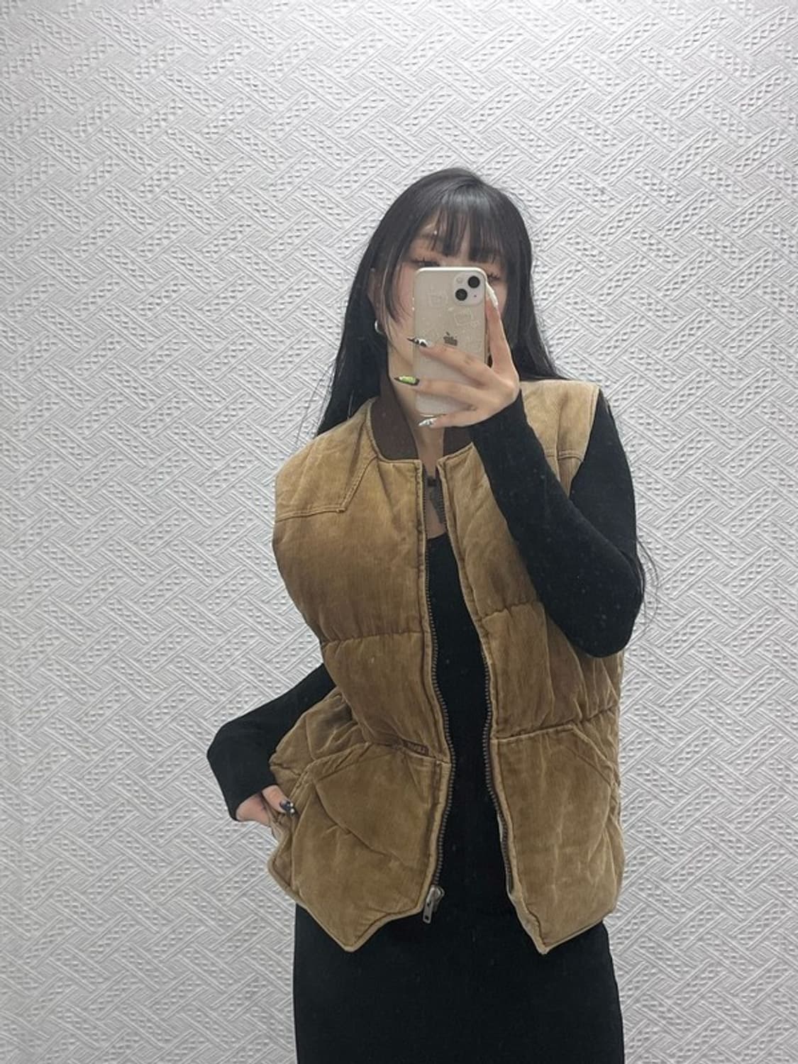 리바이스 빈티지 모던 캐주얼 코듀로이 골덴 패딩조끼 M C08806 상품이미지1