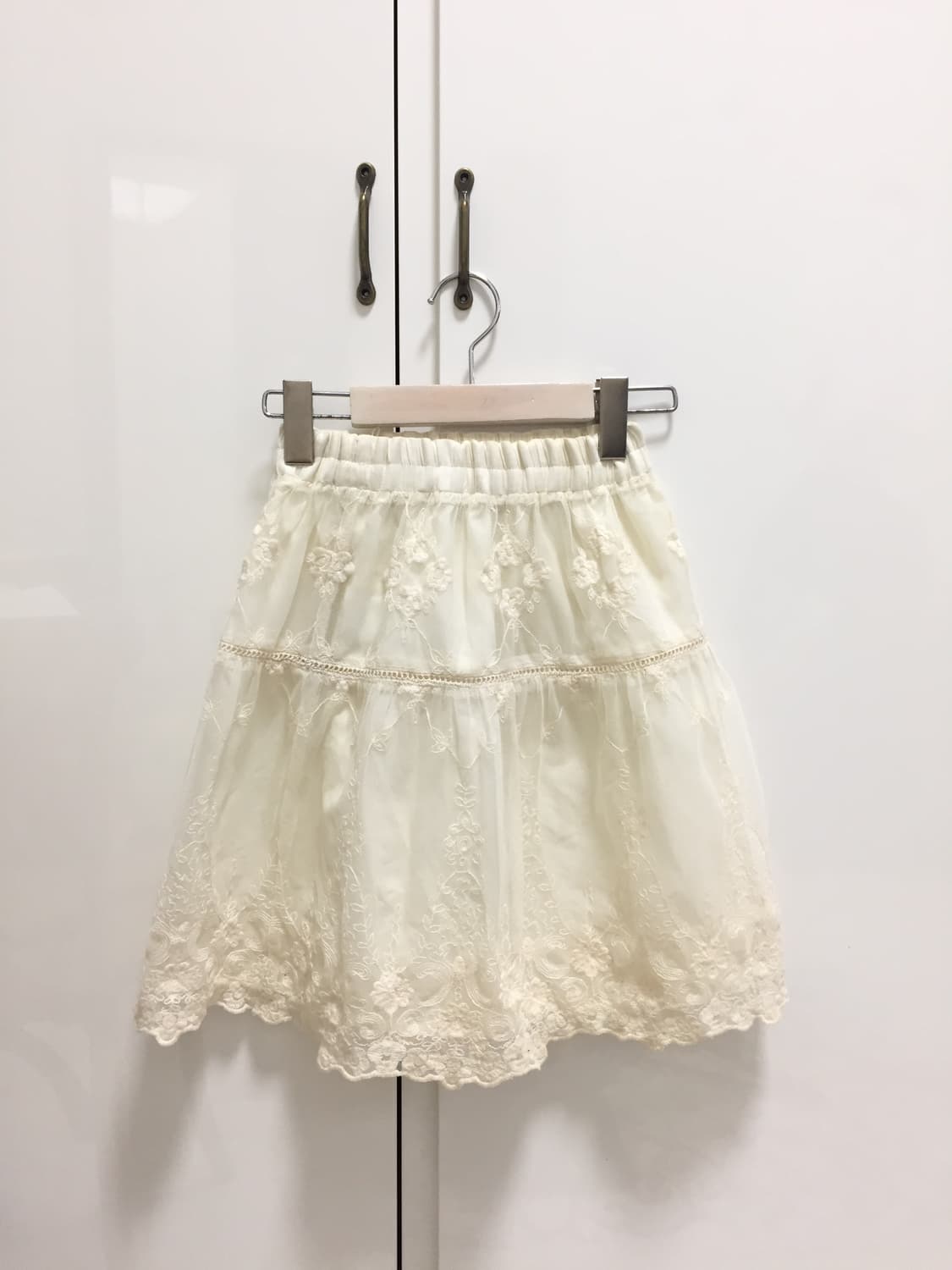 아이보리 레이스 스커트 페어리 빈티지 상품이미지1