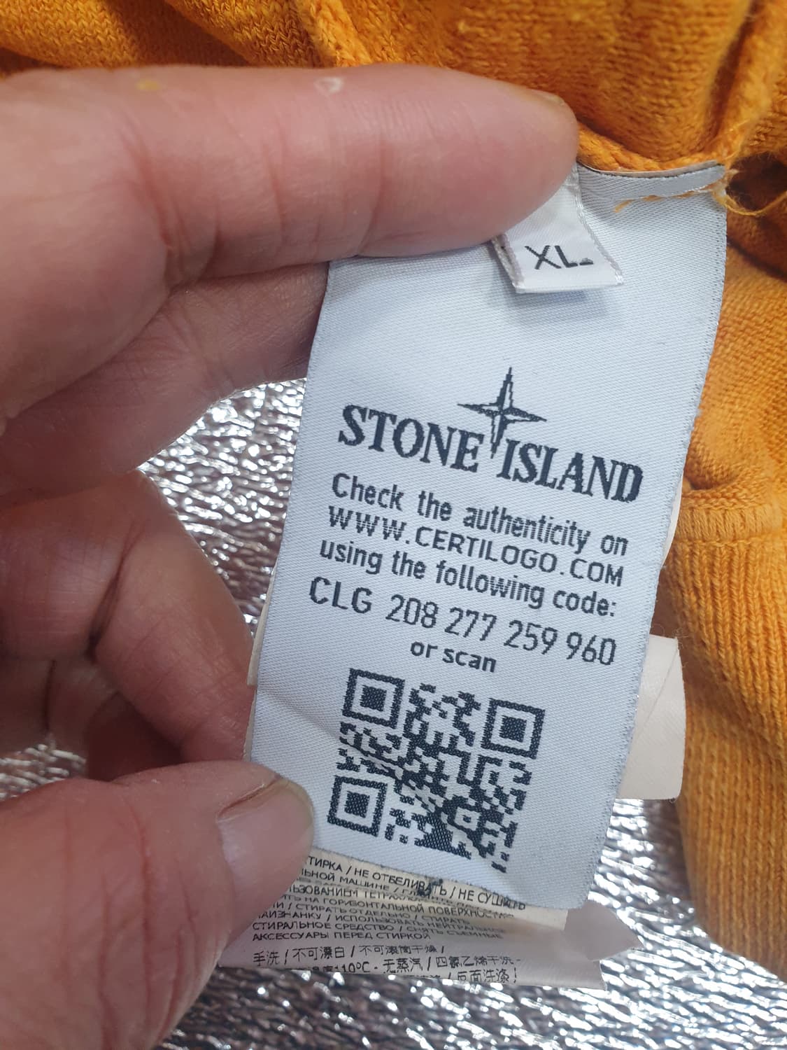 스톤아일랜드 오렌지 니트 맨투맨 상품이미지5