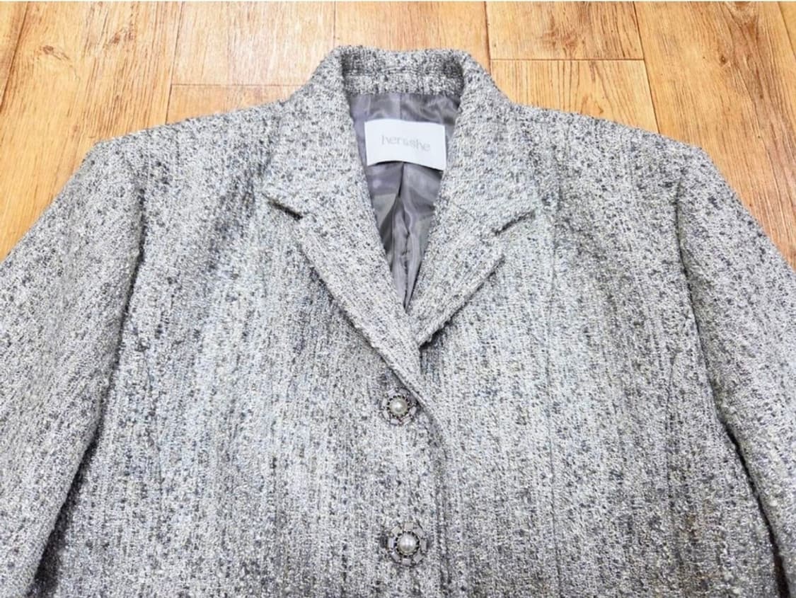 허앤쉬(her&she) 울 리치 트위드자켓 55-66 새상품 상품이미지7