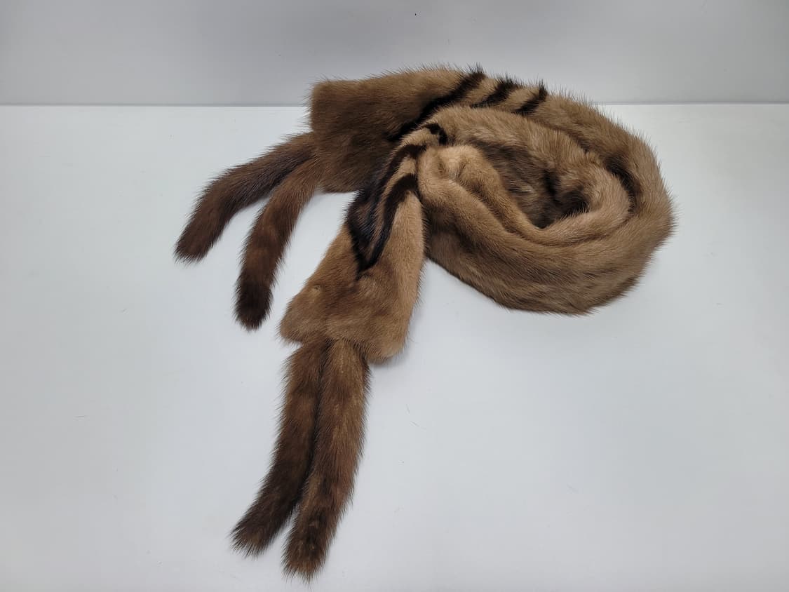 천연 밍크 머플러 / 총장 171 브라운
 상품이미지3