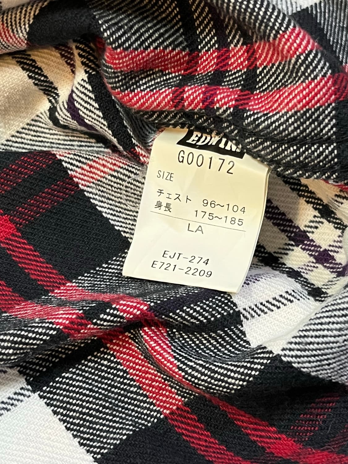 에드윈 체크 웨스턴 셔츠 상품이미지3