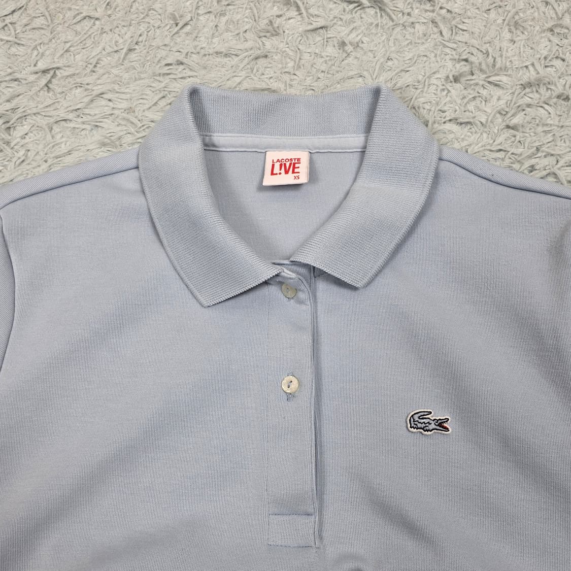 라코스테 LIVE 여성 페블럼 슬림핏 미니 피케 XS 상품이미지3