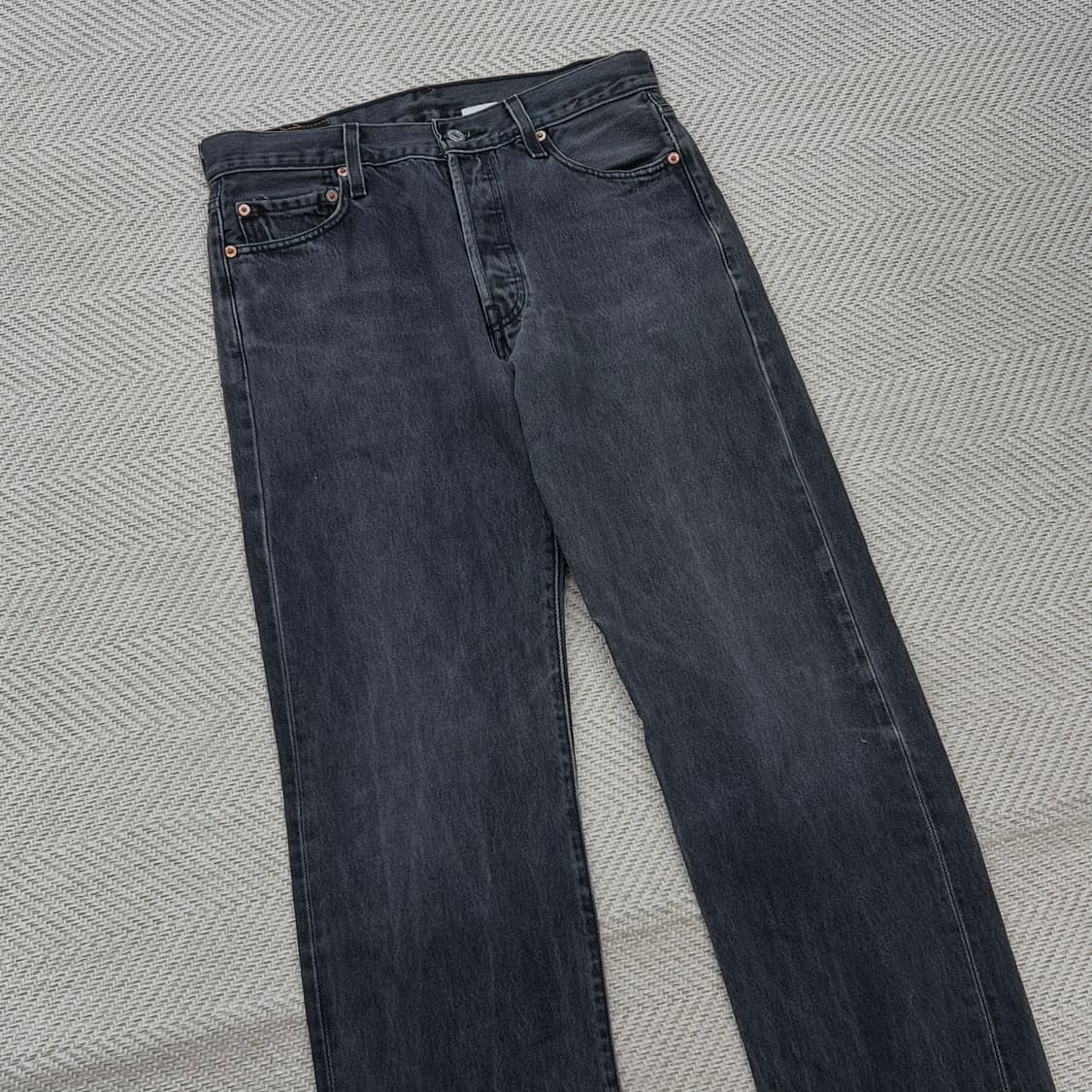 리바이스 501 흑청 데님팬츠 r2598 상품이미지3