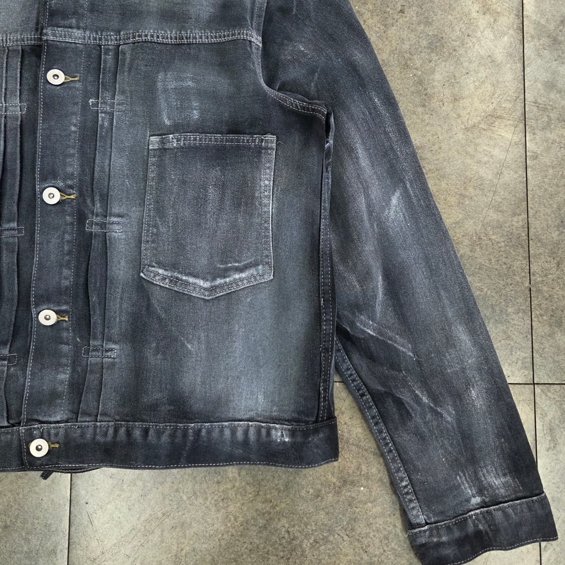 빈티지 데님 자켓 상품이미지5