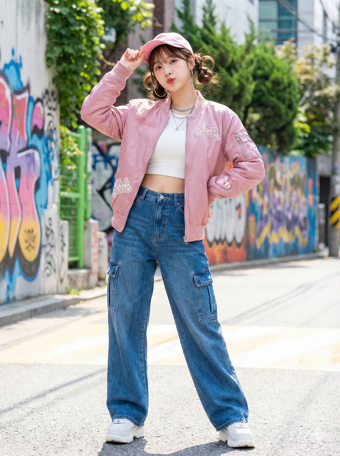 Frank Stone 핑크색 봄버 자켓_90 상품이미지1