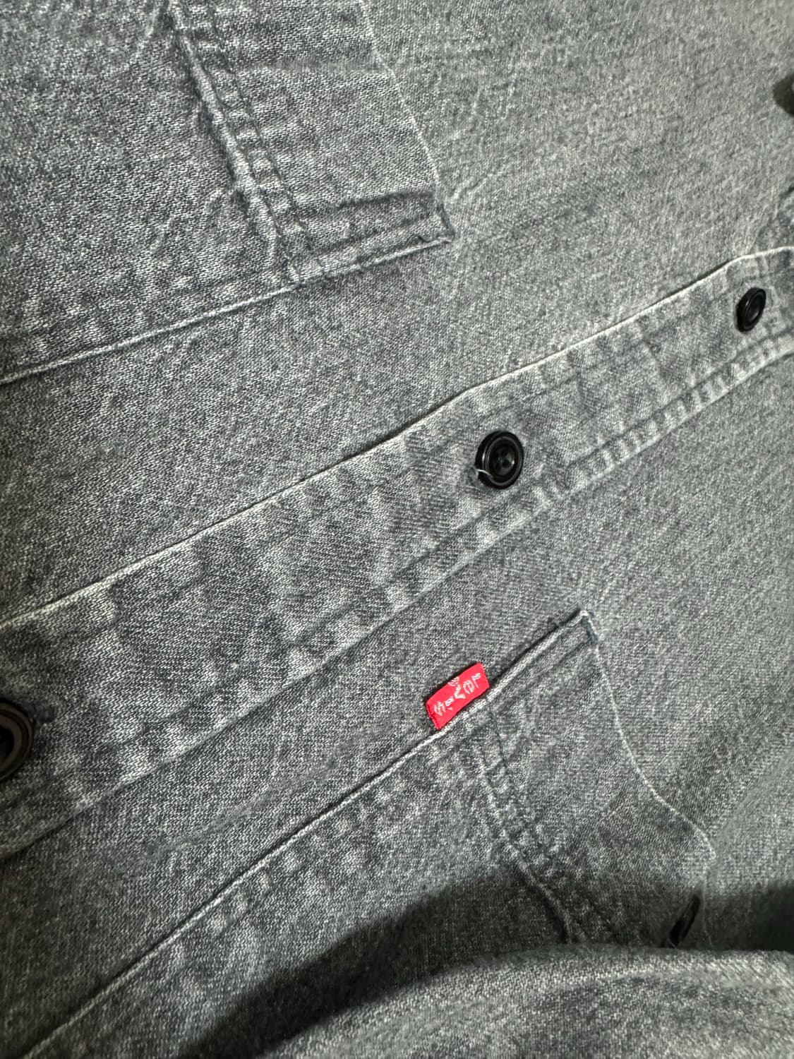 빈티지 리바이스 투포켓 데님셔츠 상품이미지2