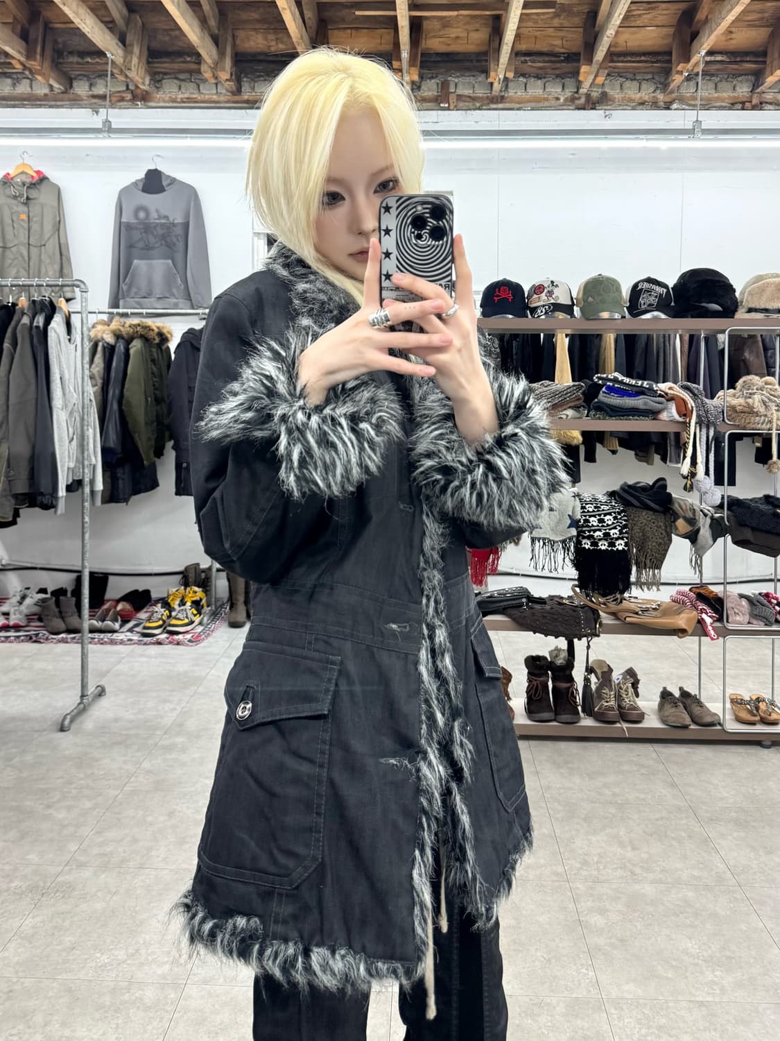 Nicole Club For Men 퍼 자켓 상품이미지1